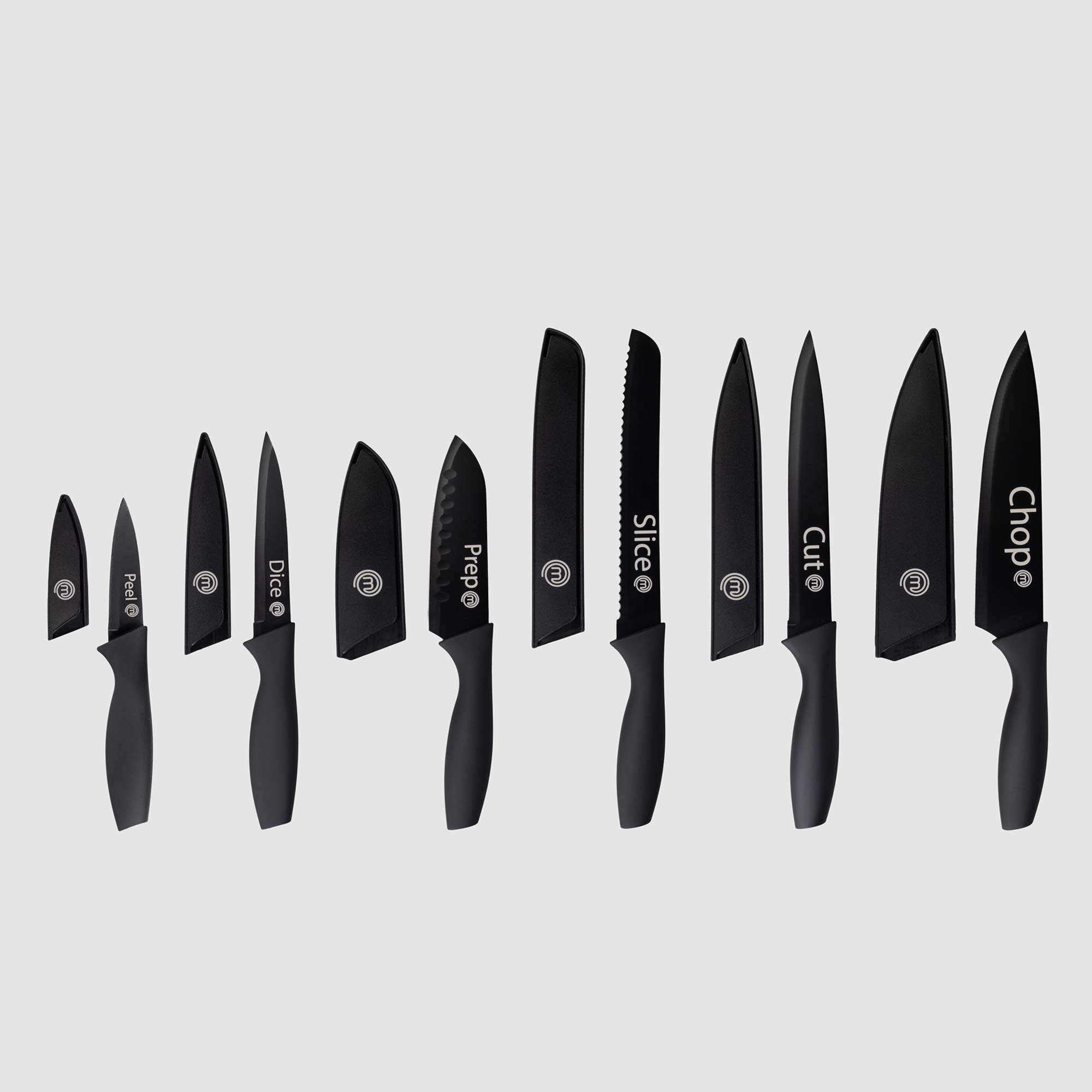 MasterChef Kitchen Knife Set With Blade Covers 6 Piece