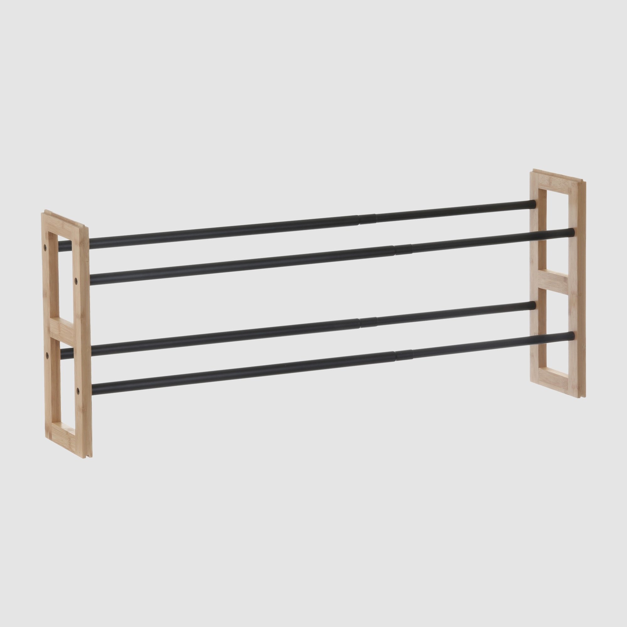 LTW Stackable & Expandable Bamboo Shoe Rack
